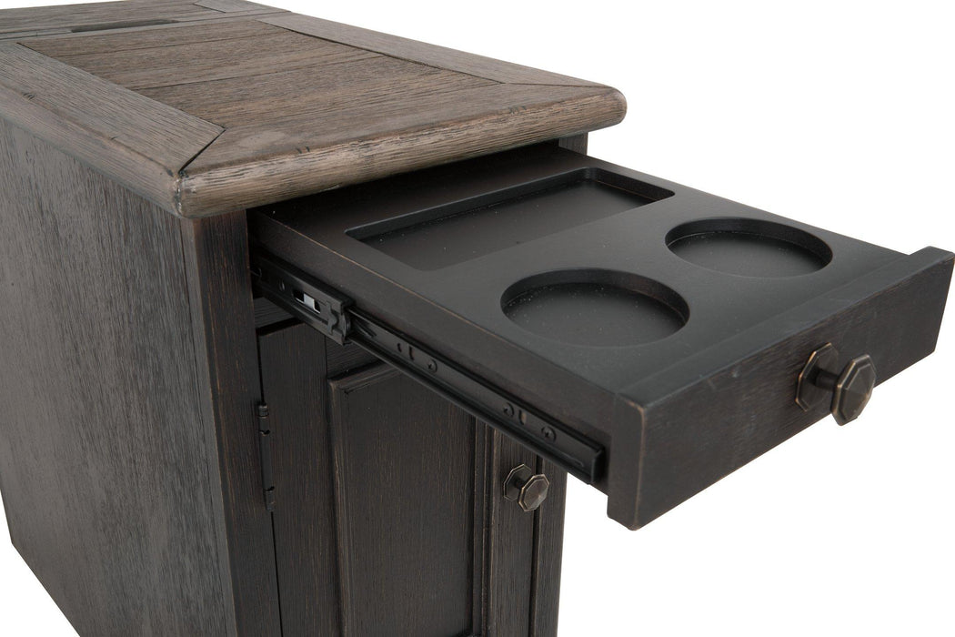 Tyler Creek Chairside End Table with USB Ports & Outlets