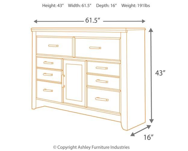 Juararo Dresser and Mirror