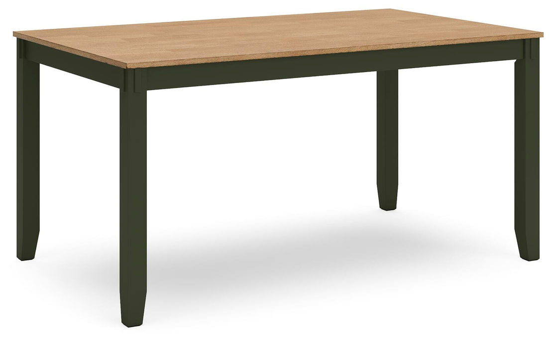 Gesthaven Dining Table with 4 Chairs and Bench (Set of 6)